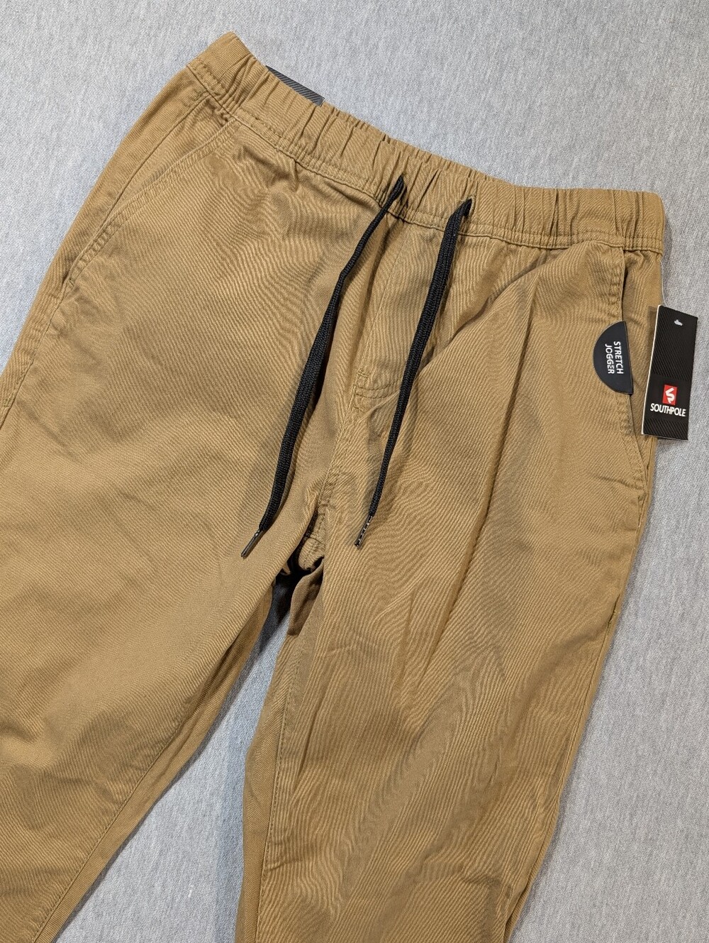 Southpole Stretch Joggers Men's Small Tan Dark Khaki NWT